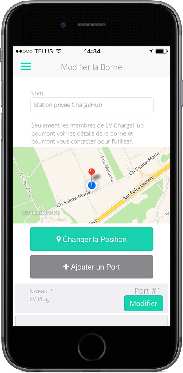 Démontrant comment partager votre propre borne de recharge à la maison privée pour les autres utilisateurs de ChargeHub avec des véhicules électriques