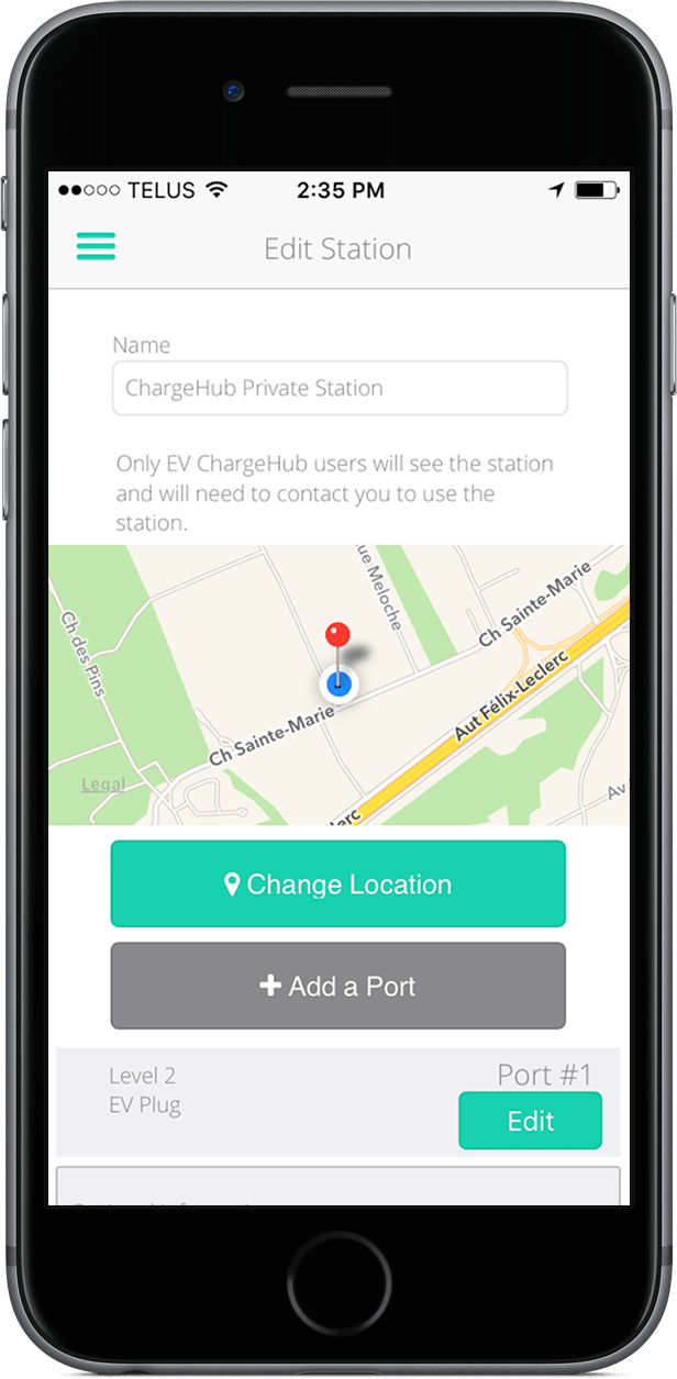 User Guide For The Charging Stations Map Chargehub