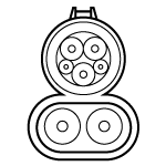 Level 3 SAE Combo CSS electric vehicle charging connector