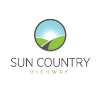 Sun Country Highway logo - electric vehicle charging network logo